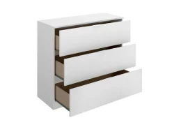 Cassettiera in legno bianca 82x98h cm - Alulim