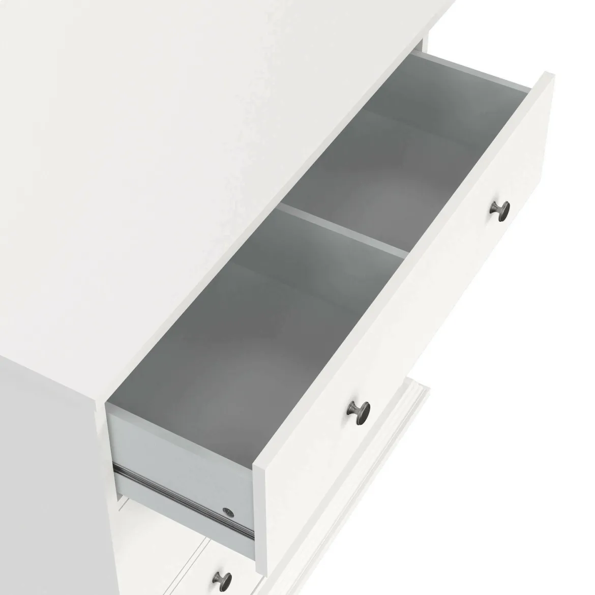 Cassettiera in legno bianca 98x81h cm - Pelagie