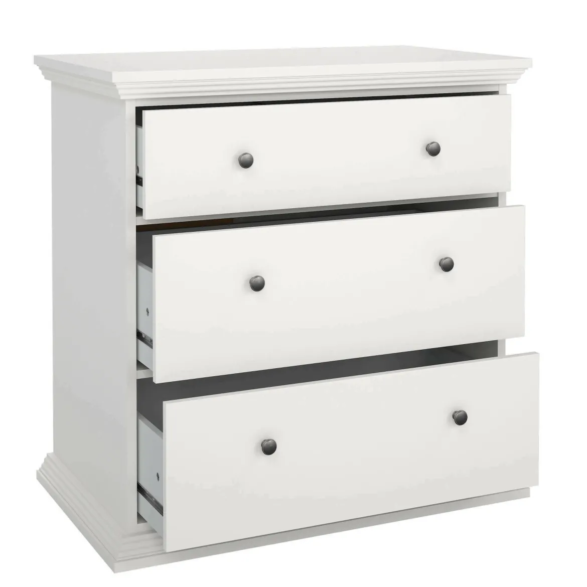 Cassettiera in legno bianca 98x81h cm - Pelagie