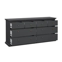 Cassettiera in legno grigia 98x81h cm - Pelagie