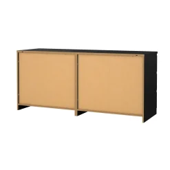 Cassettiera in legno nera 153x70h cm - Aci