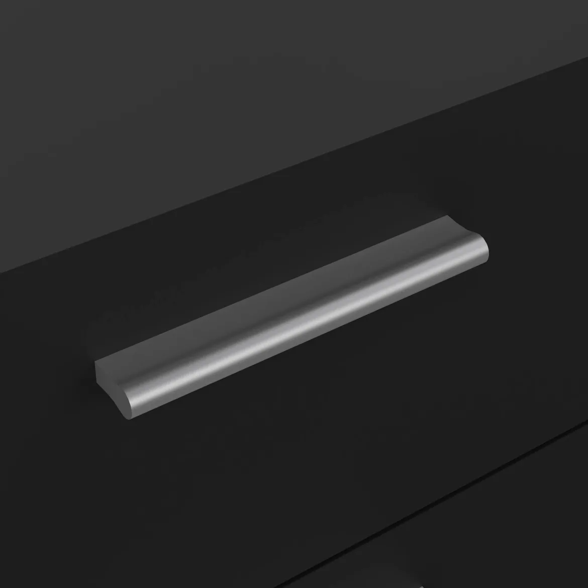 Cassettiera in legno nera 70x102h cm - Alf