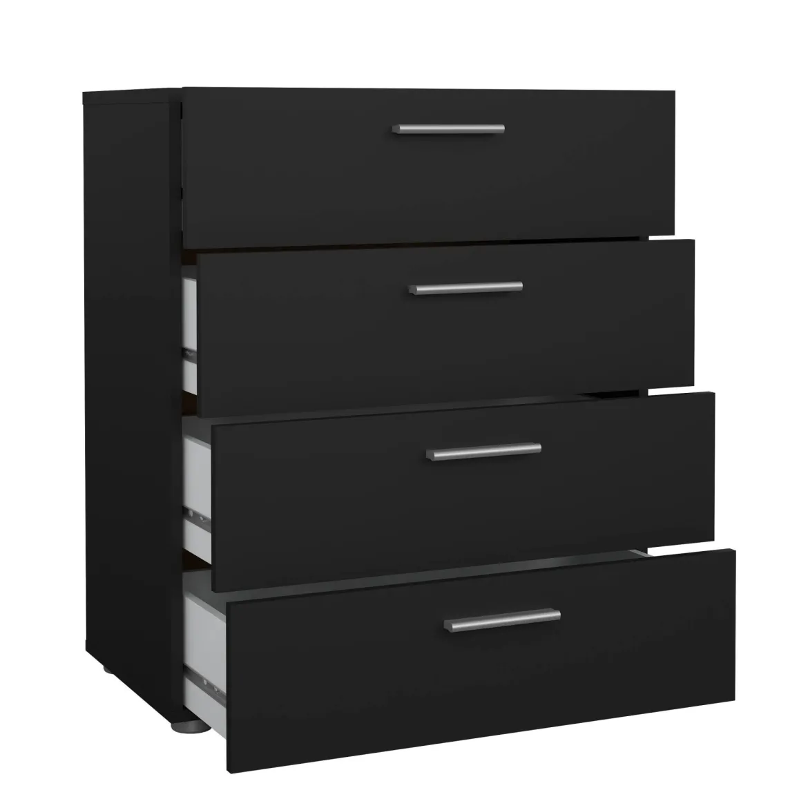 Cassettiera in legno nera 70x82h cm - Asam