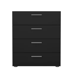 Cassettiera in legno nera 70x82h cm - Asam