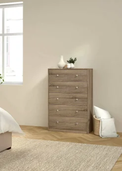 Cassettiera in legno noce 72x108h cm - Contessa