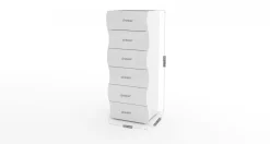 Cassettiera moderna bianca lucida 77x70h cm - Artic