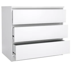 Cassettiera moderna bianca lucida 77x70h cm - Artic