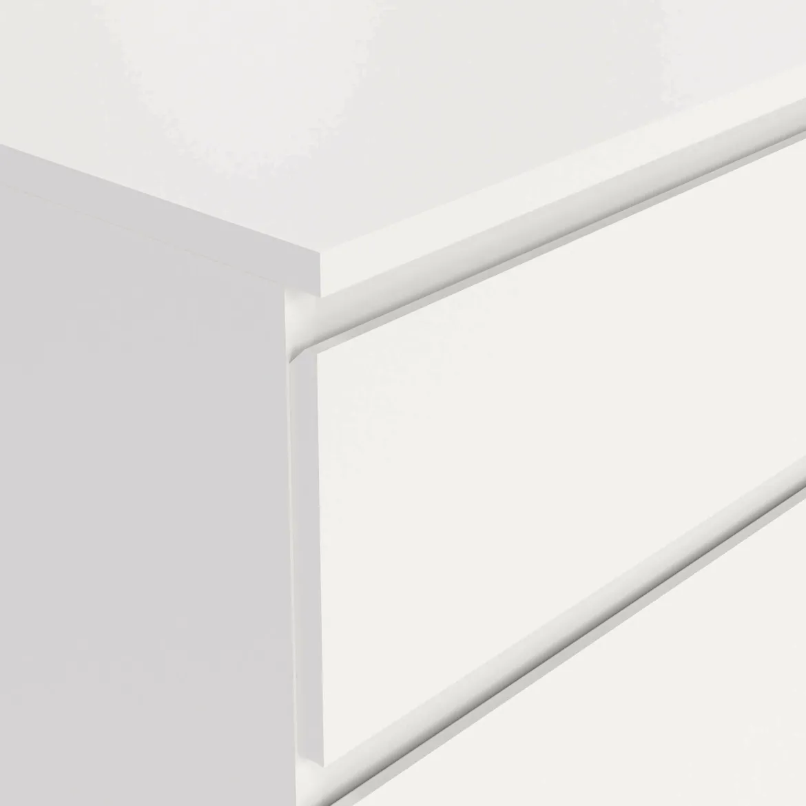 Cassettiera moderna bianca 40x106h cm - Abelarda