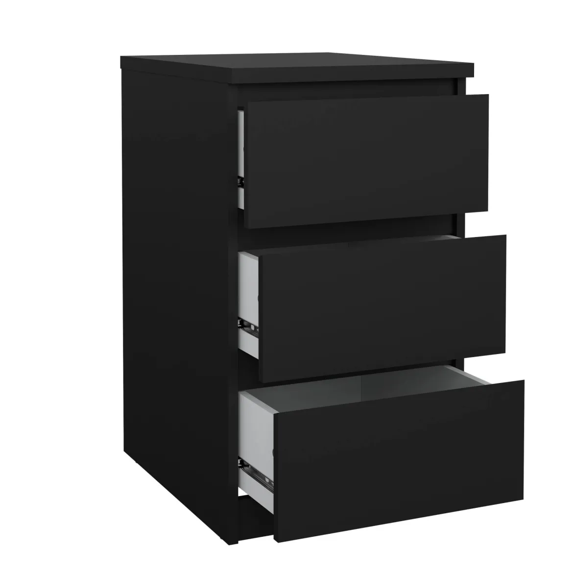 Cassettiera moderna nera 50x70h cm - Accudino