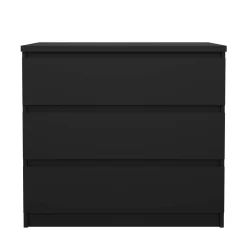 Cassettiera moderna nera 77x68h cm - Kajiki