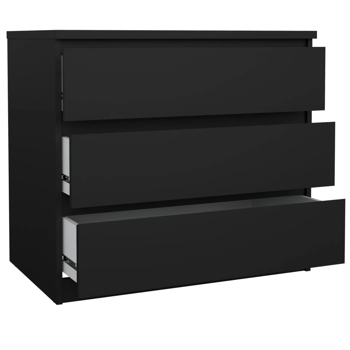 Cassettiera moderna nera 77x68h cm - Kajiki