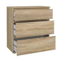 Cassettiera moderna quercia 76x83h cm - Aski