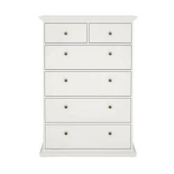 Cassettiera rustica bianca 96x139h cm - Gaetana