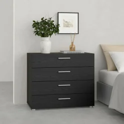 Cassettiera salvaspazio nera 80x68h cm - Arwen
