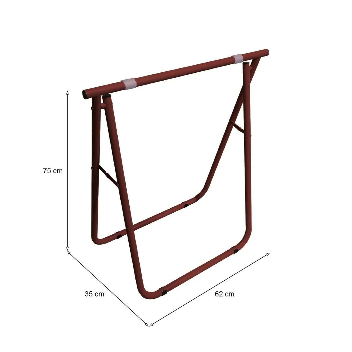 Cavalletto Osimo, 62x35 h75 cm, Rosso