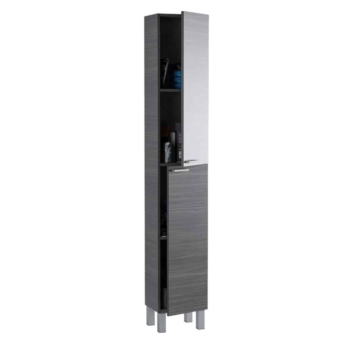 Colonna 2 ante 30x182h cm grigio cenere - Ark