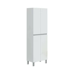 Colonna lavanderia 4 ante 60x182h cm bianco lucido - Fabian