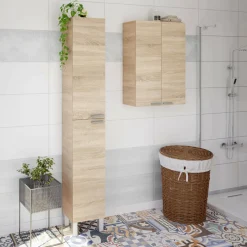 Colonna moderna 2 ante 30x182h cm rovere - Ark