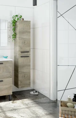 Colonna sospesa bagno 2 ante 30x150h cm rovere - Notte