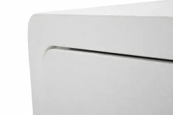 Comodino 1 anta bianco e oro 50x32x50h cm - Suze