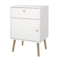Comodino 1 anta bianco 50x39x72h cm - Antenati