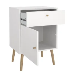 Comodino 1 anta bianco 50x39x72h cm - Antenati