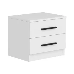 Comodino basso bianco 50x47x40h cm - Iune