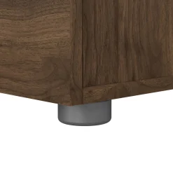 Comodino 2 cassetti noce 40x40x42h cm - Apolla