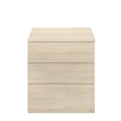 Comodino 3 cassetti rovere 52x34x58h cm - Arnold