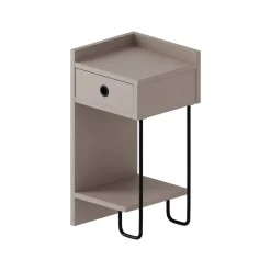 Comodino 1 cassetto beige 32x30x61h cm - Cedro