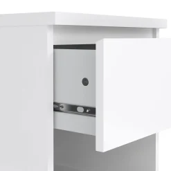 Comodino 1 cassetto bianco lucido 40x40x49h cm - Scolastica