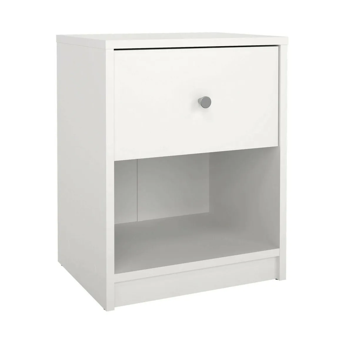 Comodino 1 cassetto bianco 37x30x48h cm - Kastri
