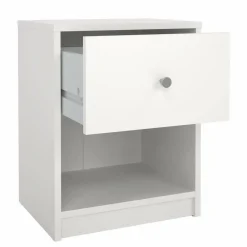 Comodino 1 cassetto bianco 37x30x48h cm - Kastri