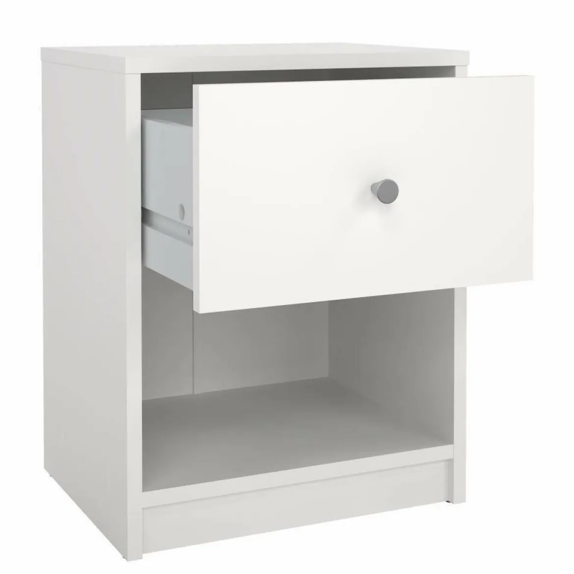 Comodino 1 cassetto bianco 37x30x48h cm - Kastri