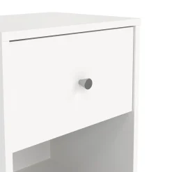 Comodino 1 cassetto bianco 37x30x48h cm - Kastri