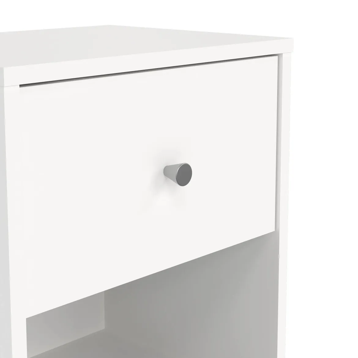 Comodino 1 cassetto bianco 37x30x48h cm - Kastri