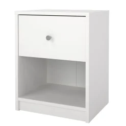 Comodino 1 cassetto bianco 37x30x48h cm - Kastri