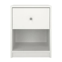 Comodino 1 cassetto bianco 37x30x48h cm - Kastri