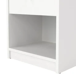 Comodino 1 cassetto bianco 37x30x48h cm - Kastri