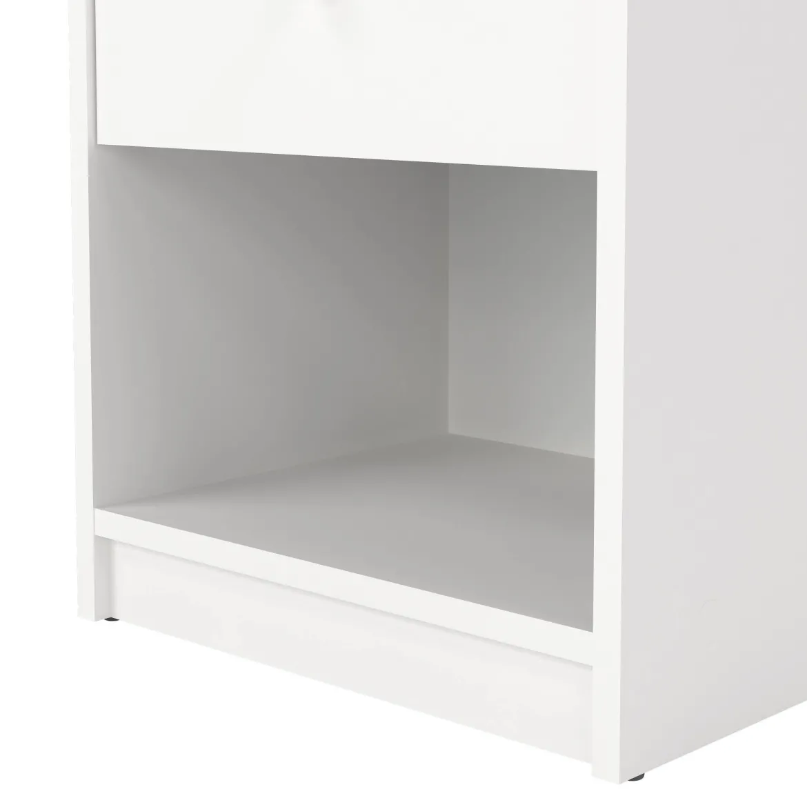 Comodino 1 cassetto bianco 37x30x48h cm - Kastri
