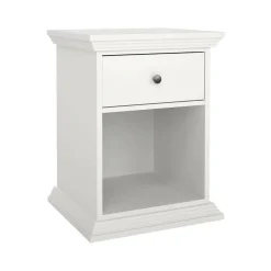 Comodino 1 cassetto bianco 47x43x63h cm - Pascal