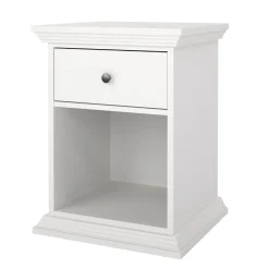 Comodino 1 cassetto bianco 47x43x63h cm - Pascal