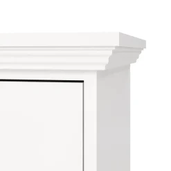Comodino 1 cassetto bianco 47x43x63h cm - Pascal