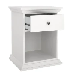 Comodino 1 cassetto bianco 47x43x63h cm - Pascal