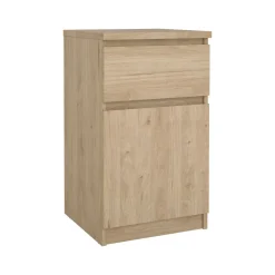 Comodino 1 cassetto rovere 40x40x70h cm - Delfini