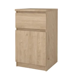 Comodino 1 cassetto rovere 40x40x70h cm - Delfini
