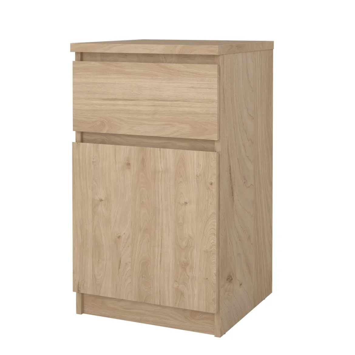 Comodino 1 cassetto rovere 40x40x70h cm - Delfini