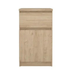 Comodino 1 cassetto rovere 40x40x70h cm - Delfini