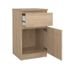 Comodino 1 cassetto rovere 40x40x70h cm - Delfini