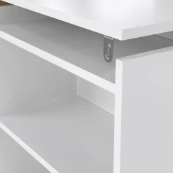 Comodino classico bianco lucido 164x26x79h cm - Delfino